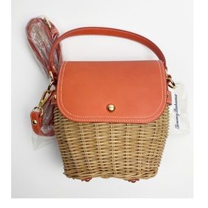 Tommy Bahama Rattan Bucket Crossbody Bag